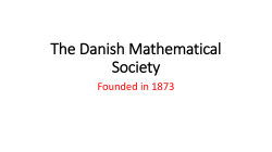 The Danish Mathematical Society