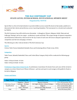 the kle centenary cup state level inter school
