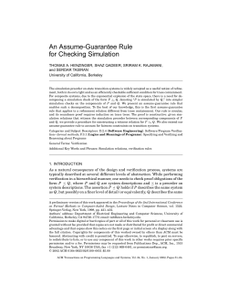 An Assume-Guarantee Rule for Checking Simulation