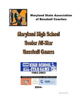 History - Maryland State Association of Baseball Coaches