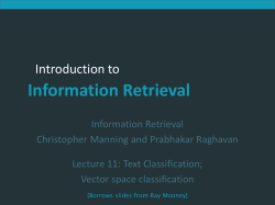 Introduction to Information Retrieval