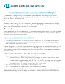How to Monitor and Evaluate Your Commitment Progress