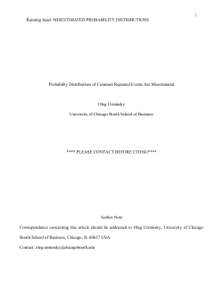 Probability Distributions of Common Repeated Events Are