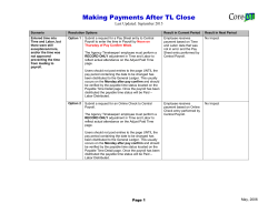 Making Payments After Time and Labor Close - Core-CT