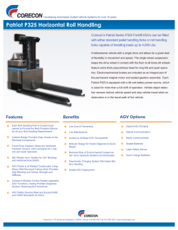 Patriot P325 Horizontal Roll Handling