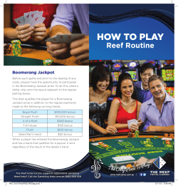 Reef Routine - The Reef Hotel Casino