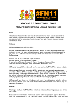 newcastle flexi-football league friday night football league rules