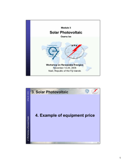 4. Example of equipment price