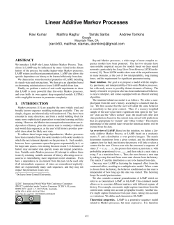 Linear Additive Markov Processes