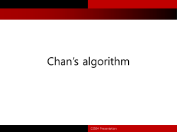 Chan`sAlgorithm