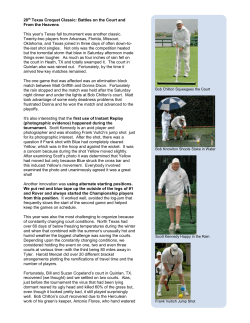 28th Texas Croquet Classic: Battles on the Court and From the