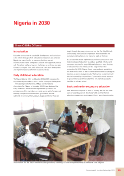 Nigeria in 2030 - Commonwealth Education Online