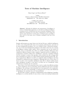 Tests of Machine Intelligence