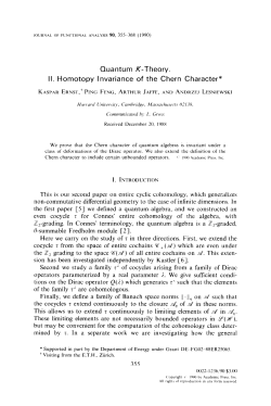 Quantum K-Theory. II. Homotopy Invariance of the Chern Character*