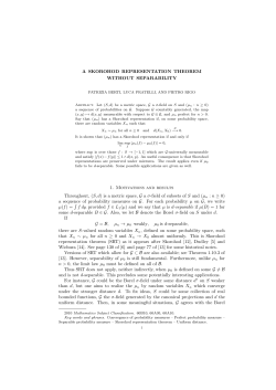 A SKOROHOD REPRESENTATION THEOREM WITHOUT