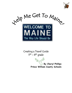 Help Me Get To Maine