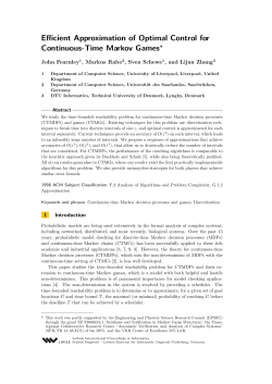 Efficient Approximation of Optimal Control for Continuous