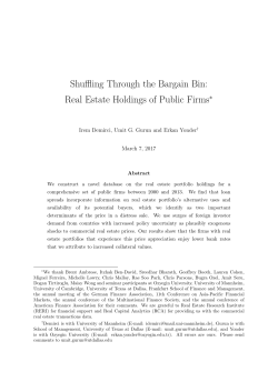 Real Estate Holdings of Public Firms
