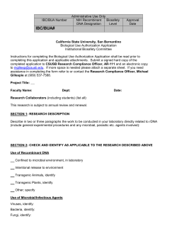 ibc application - Office of Academic Research