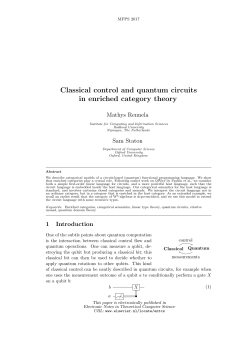 Classical control and quantum circuits in enriched category theory