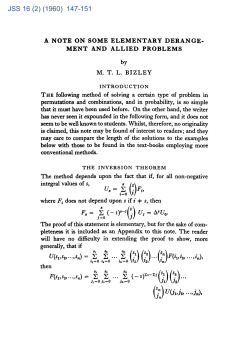 ment and allied problems mtl bizley jss 16 (2) (1960) 147-151