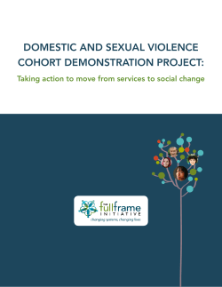 domestic and sexual violence cohort demonstration project