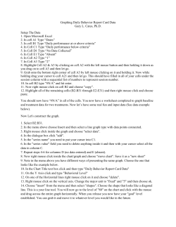 How to graph Daily Behavior Report Card data with Excel