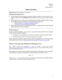 Homework 2 - TIM245, Spring 17, Section 01