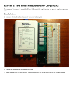 Exercise 3: Take a Basic Measurement with CompactDAQ