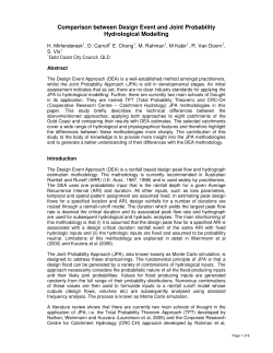 Comparison between Design Event and Joint Probability