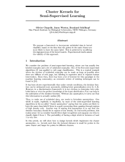 Cluster Kernels for Semi-Supervised Learning