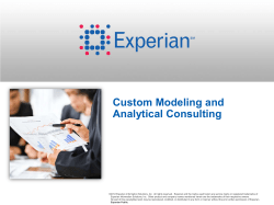 Custom Modeling and Analytical Consulting