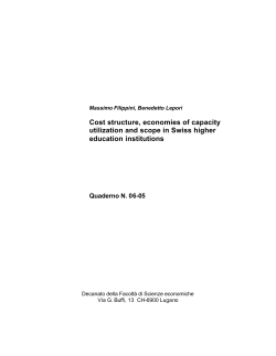 Cost structure, economies of capacity utilization and