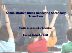 6A-6.03028 - Project 10: Transition Education Network