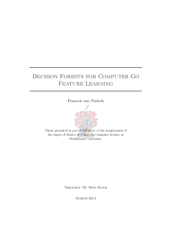 Decision Forests for Computer Go Feature Learning