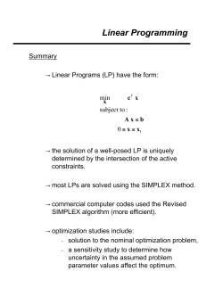Linear Programming