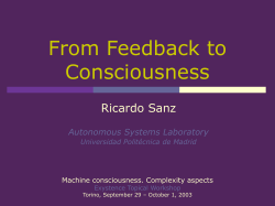 From Feedback to Consciousness. Steps in Complex