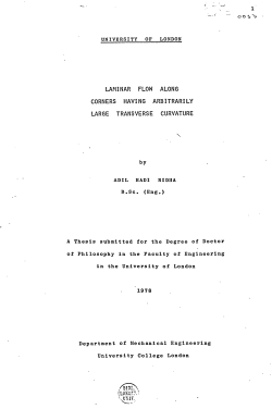 laminar flow along corners having arbitrarily large