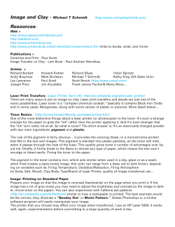 Image and Clay - Michael T Schmidt Resources: