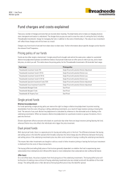 Fund charges and costs explained - Columbia Threadneedle Investments