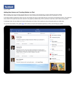 Adding New Games and Trending Sidebar on iPad