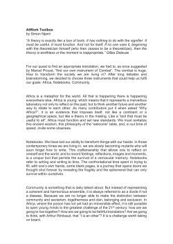 AtWork Toolbox by Simon Njami &ldquo;A theory is exactly like a box of