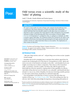 Odd versus even: a scientific study of the `rules` of plating