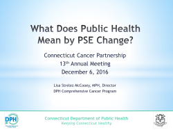 Health Communications - Connecticut Cancer Partnership