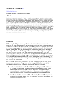 Forgiving the Unrepentant - Università degli Studi di Trieste