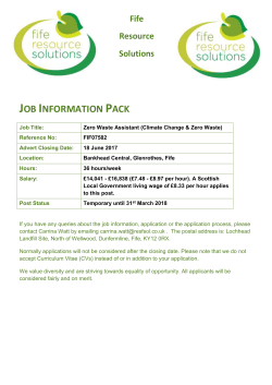 Living and Working in Fife