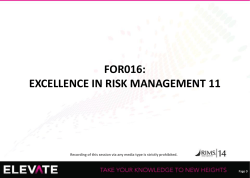 risk management and organizational alignment