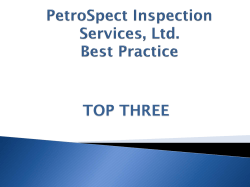 PetroSpect Inspection Services, Ltd. Best Practice