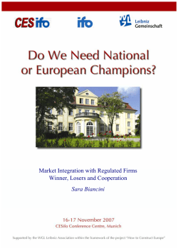 Market Integration with Regulated Firms