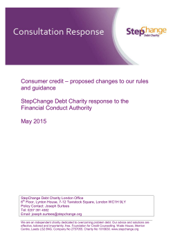 Consumer credit &ndash; proposed changes to our rules and guidance